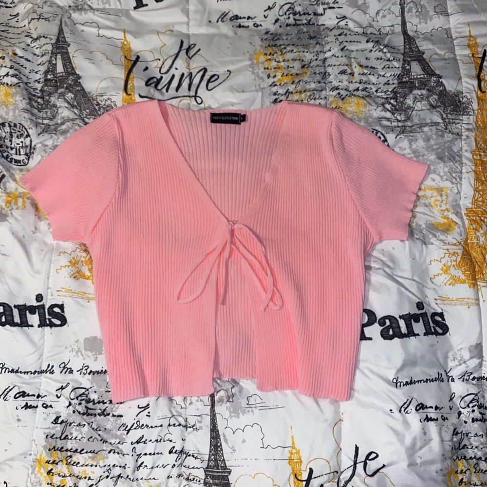Cardigan tie top